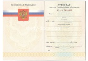 Аттестат за 11 класс 2007-2009 в Камышине